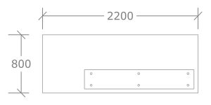 Model 1: 2.2R – 2D Plan View