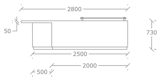 SRC - Specifcation Model 2 2.8 2D Front View