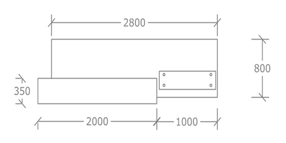 SRC - Specifcation Model 6 2D 2.8 Plan View
