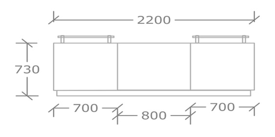 SRC - Specification Model 4 2D 2.2 Front View
